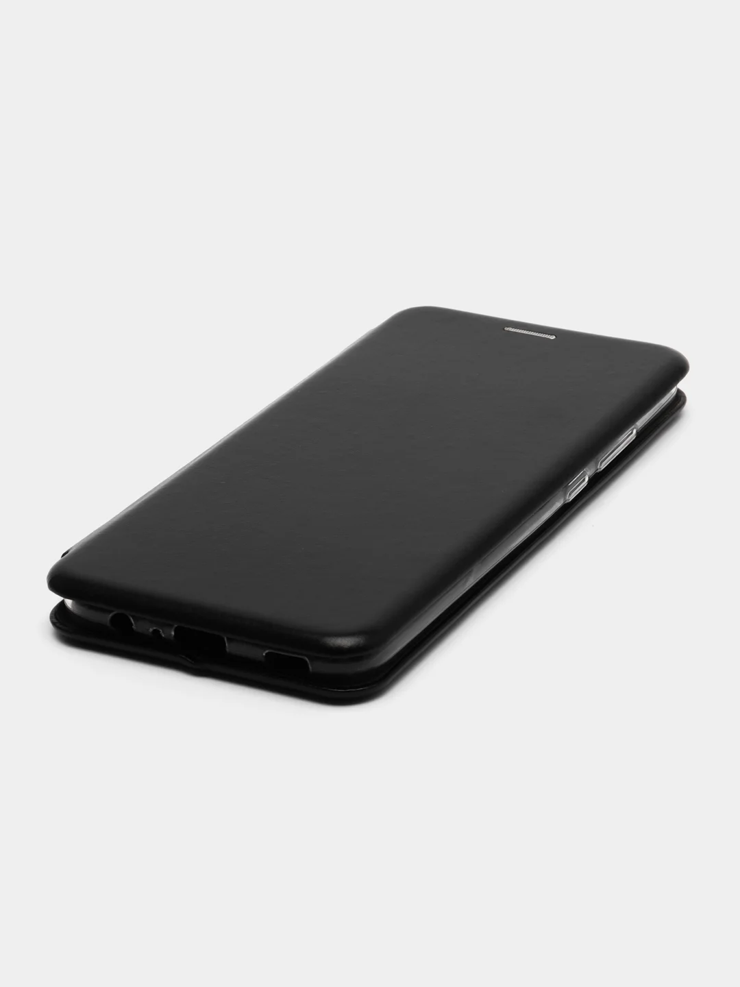 Черный чехол-книжка для Samsung Galaxy A 03, экокожа (Самсунг А 03)