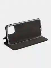 Черный чехол-книжка для Samsung Galaxy A 03, экокожа (Самсунг А 03)