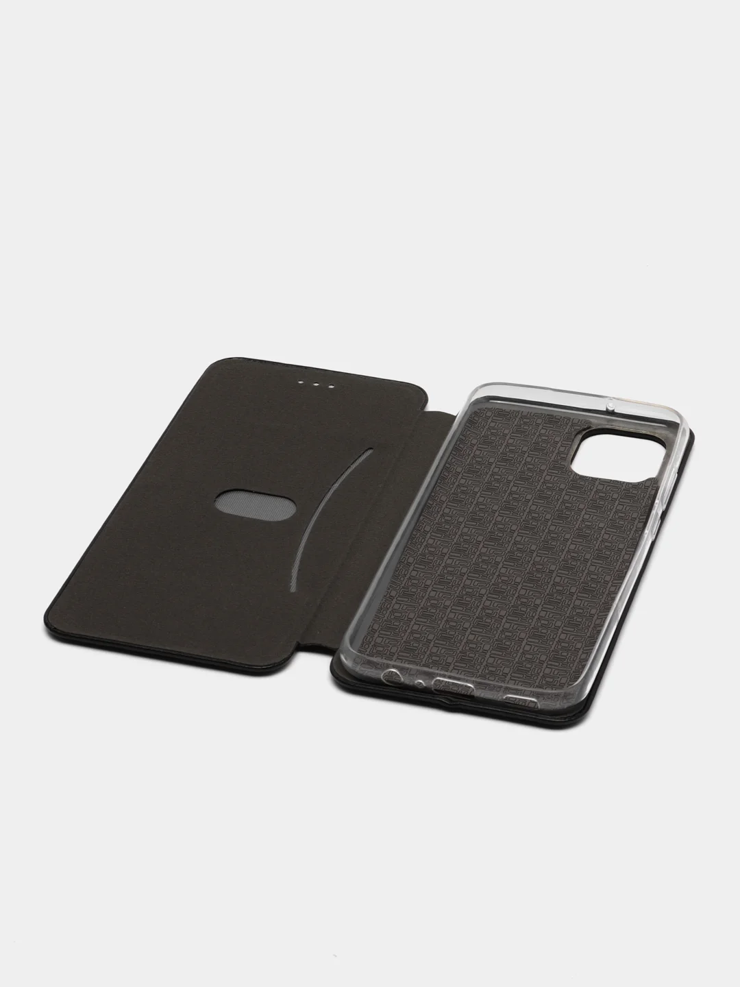 Черный чехол-книжка для Samsung Galaxy A 03, экокожа (Самсунг А 03)