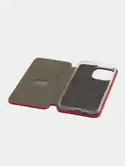 Красный чехол-книжка для iPhone 13 Pro, iPhone 13 Pro, 13 Про, 13 Про, экокожа