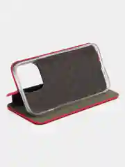 Красный чехол-книжка для iPhone 13 Pro, iPhone 13 Pro, 13 Про, 13 Про, экокожа