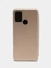 Золотой чехол-книжка для Huawei Honor 9 A (Хонор 9 А), из экокожи