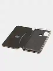 Золотой чехол-книжка для Huawei Honor 9 A (Хонор 9 А), из экокожи