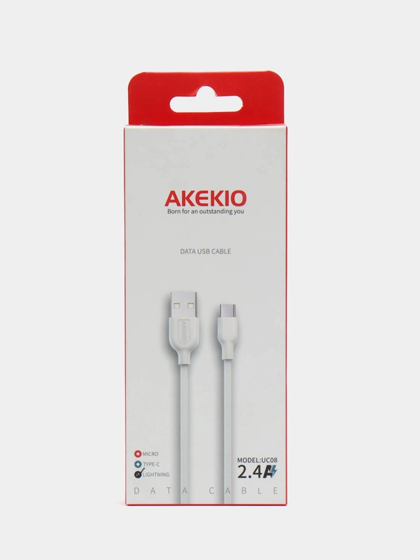 Кабель USB-Lightning AKEKIO UC08