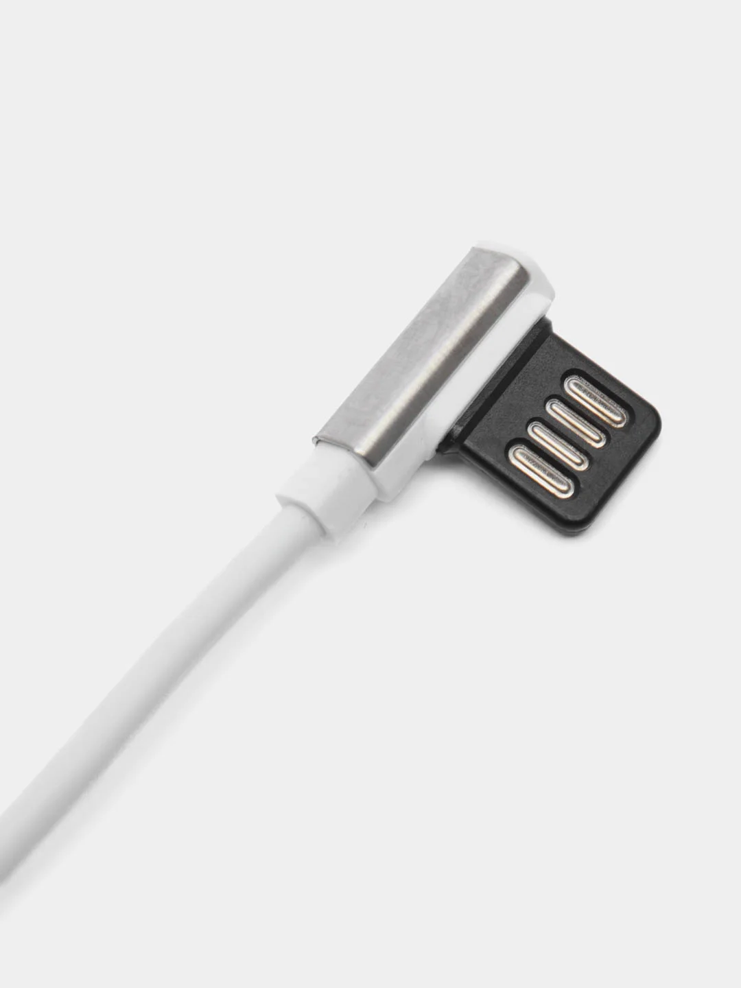 Белый кабель Borofone BU5 Ice steel charging data cable for Type-C