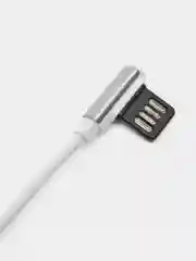 Белый кабель Borofone BU5 Ice steel charging data cable for Type-C