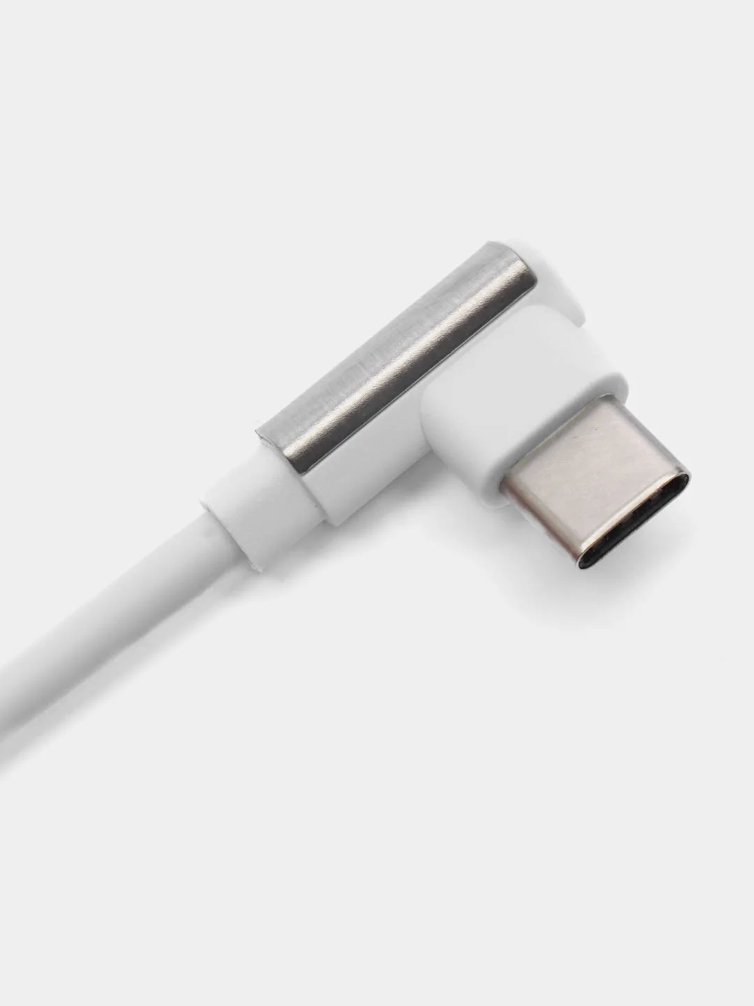 Белый кабель Borofone BU5 Ice steel charging data cable for Type-C