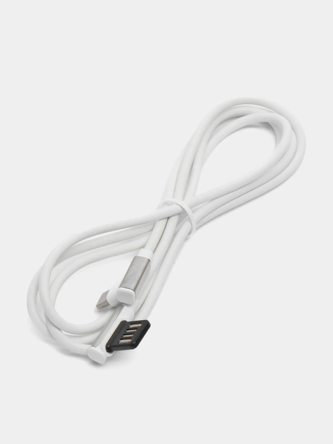 Белый кабель Borofone BU5 Ice steel charging data cable for Type-C