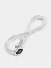 Белый кабель Borofone BU5 Ice steel charging data cable for Type-C