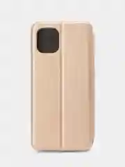 Золотой чехол-книжка для Samsung Galaxy A 03, экокожа (Самсунг А 03)