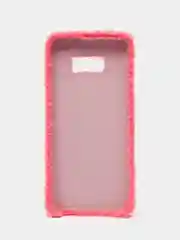 Розовый чехол накладка для Samsung Galaxy S8 Plus, пушистый