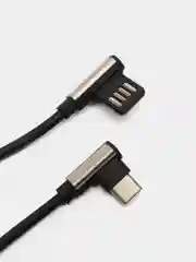 Белый кабель Borofone BU5 Ice steel charging data cable for Type-C