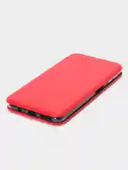 Красный чехол-книжка для Samsung Galaxy A 7 (2018), A7(2018), экокожа (Самсунг А7(2018), А7 2018