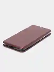 Бордовый чехол-книжка для Realme C 21 / C21 / Реалми С 21 / C21, экокожа