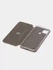 Бордовый чехол-книжка для Realme C 21 / C21 / Реалми С 21 / C21, экокожа
