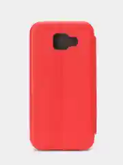 Красный чехол-книжка для Samsung Galaxy A 5 2016, A5 (2016), Самсунг А 5 2016, экокожа