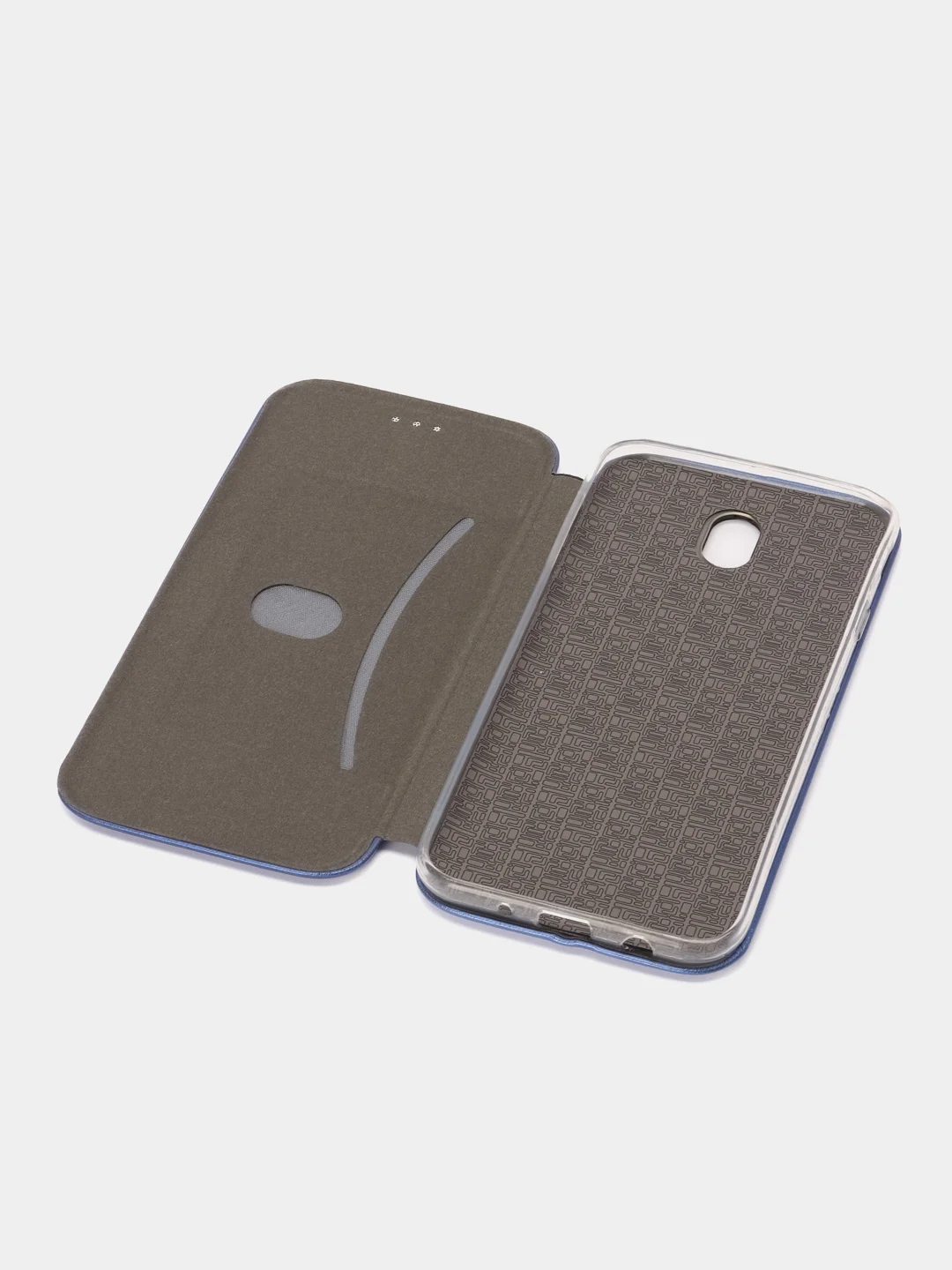 Синий чехол-книжка для Samsung Galaxy J 7 (2017), Samsung J7 (2017), Самсунг J 7, экокожа