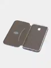 Синий чехол-книжка для Samsung Galaxy J 7 (2017), Samsung J7 (2017), Самсунг J 7, экокожа