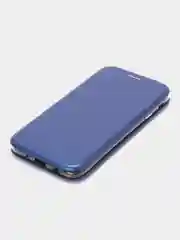 Синий чехол-книжка для Samsung Galaxy J 7 (2017), Samsung J7 (2017), Самсунг J 7, экокожа
