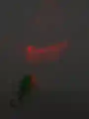 Зеленый брелок-фонарик "Самолёт"