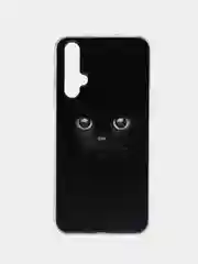 Шоколадный чехол на Honor 20/Huawei Nova 5T / Хонор 20 прозрачный, с рисунком, защита камеры
