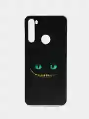 Черный силиконовый чехол на Xiaomi Redmi Note 8T / Сяоми Редми Нот 8T прозрачный, с рисунком