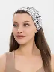 Серый металлик косынка для волос