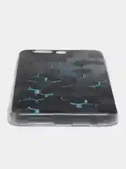 Бирюзовый силиконовый чехол на Huawei Honor 9 / Хонор 9 прозрачный, с рисунком, защита камеры