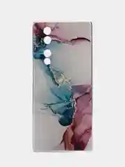 Ледяной силиконовый чехол на Honor 70 / Хонор 70 прозрачный, с рисунком, защита камеры