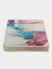 Ледяной силиконовый чехол на Honor 70 / Хонор 70 прозрачный, с рисунком, защита камеры