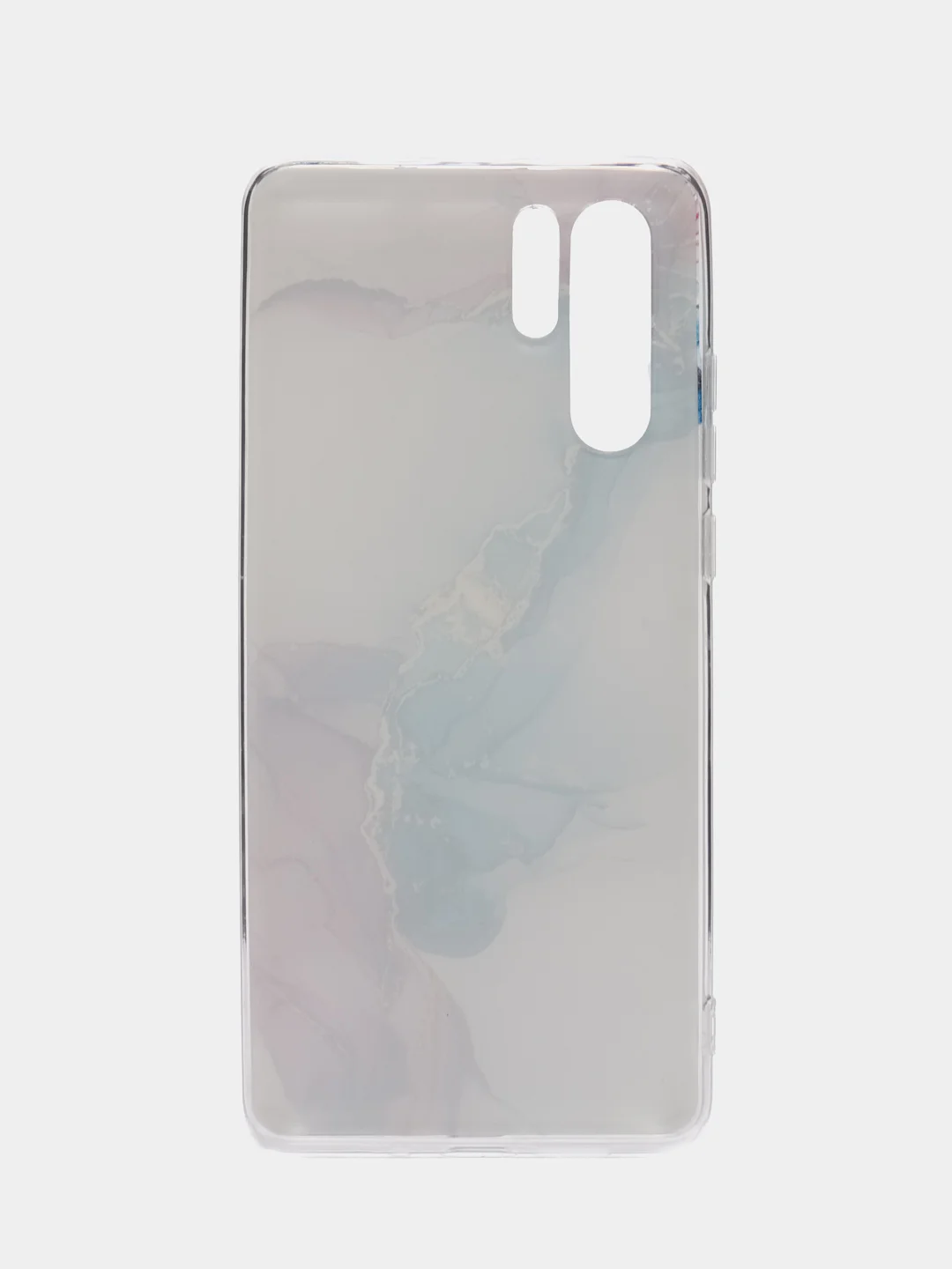 Ледяной силиконовый чехол на Huawei P30 Pro / Хуавей P30 Pro прозрачный, с рисунком, защита камеры