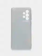 Светло-синий чехол на Samsung Galaxy A33 5G / Галакси А33 5G прозрачный, с рисунком, защита камеры