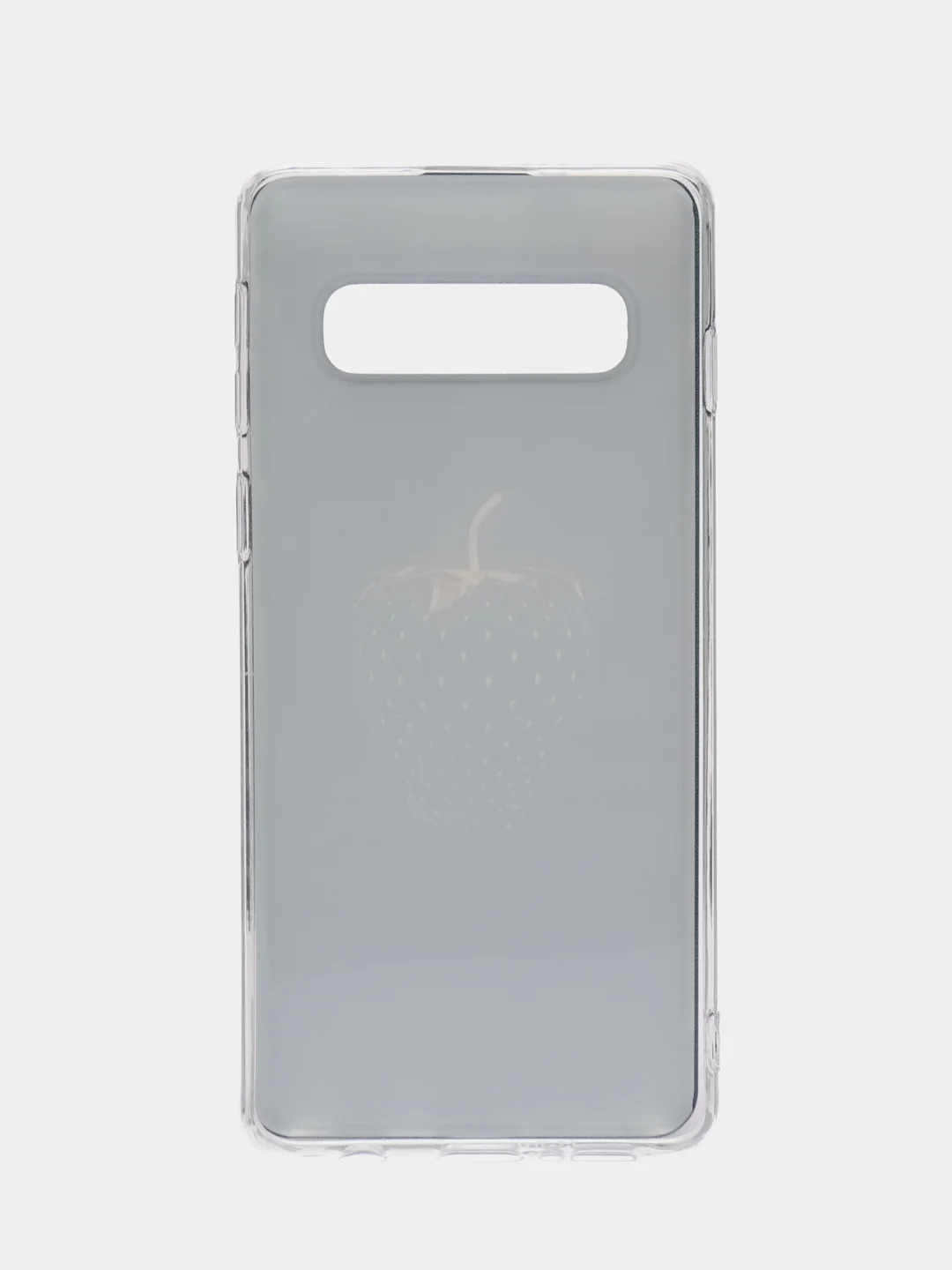Разноцветный силиконовый чехол на Samsung Galaxy S10 / Самсунг S10 прозрачный с рисунком, защита камеры