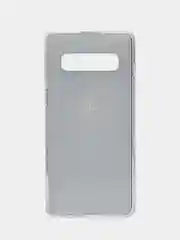 Разноцветный силиконовый чехол на Samsung Galaxy S10 / Самсунг S10 прозрачный с рисунком, защита камеры