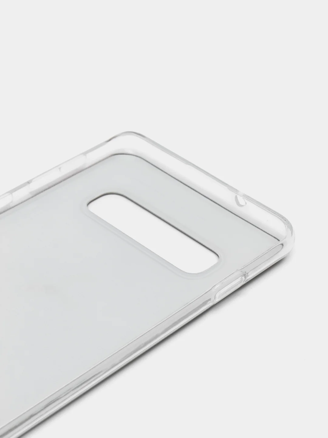 Разноцветный силиконовый чехол на Samsung Galaxy S10 / Самсунг S10 прозрачный с рисунком, защита камеры