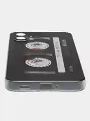 Хром силиконовый чехол на Nothing Phone 1 / Нотинг Фон 1 прозрачный, с рисунком, защита камеры