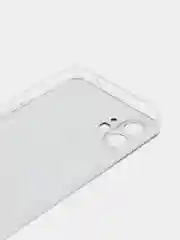 Хром силиконовый чехол на Nothing Phone 1 / Нотинг Фон 1 прозрачный, с рисунком, защита камеры