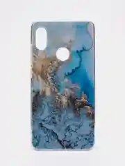 Голубой чехол на Xiaomi Redmi Note 5/Note 5 Pro / Сяоми Редми Нот 5/5 Про прозрачный, с рисунком