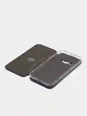Синий чехол-книжка для Samsung Galaxy J1 (2016), Самсунг J1, экокожа
