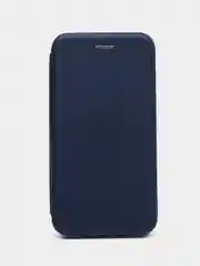 Синий чехол-книжка для Samsung Galaxy J1 (2016), Самсунг J1, экокожа