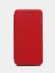 Красный чехол-книжка для Samsung Galaxy J 4, Самсунг J 4, экокожа