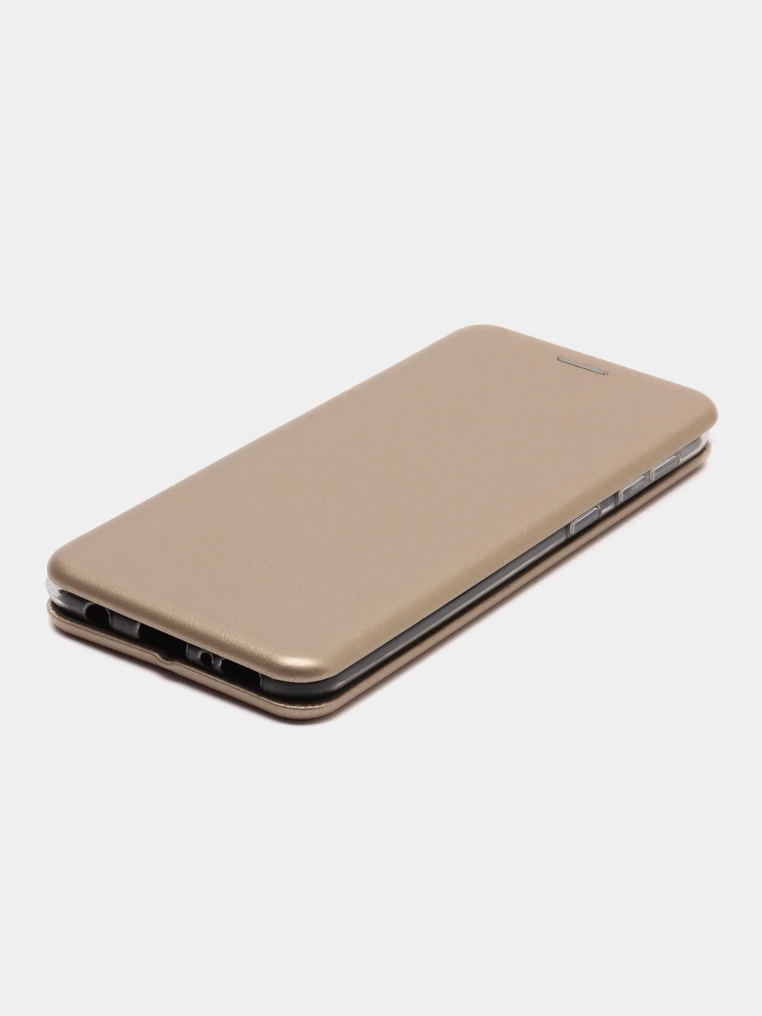 Золотой чехол-книжка для Samsung Galaxy M 21, экокожа (Самсунг М 21), M21