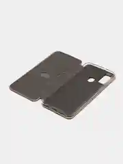 Золотой чехол-книжка для Samsung Galaxy M 21, экокожа (Самсунг М 21), M21