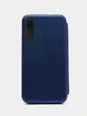 Синий чехол-книжка для Samsung Galaxy A 7 (2018), A7(2018), экокожа (Самсунг А7(2018), А7 2018