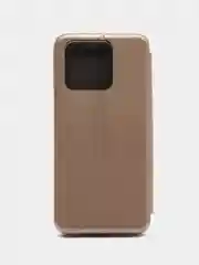Золотой чехол-книжка для Xiaomi Redmi 10 C / Сяоми редми  10 с, экокожа