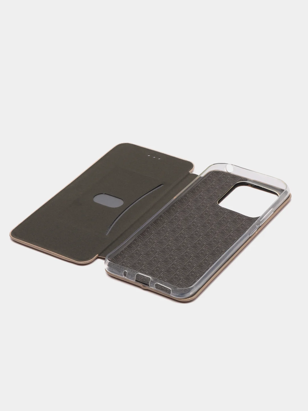 Золотой чехол-книжка для Xiaomi Redmi 10 C / Сяоми редми  10 с, экокожа