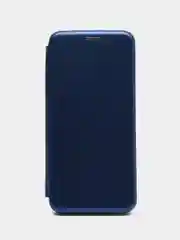 Синий чехол-книжка для Samsung Galaxy J 4 +, Samsung Galaxy J 4 Plus, Самсунг J 4+, экокожа