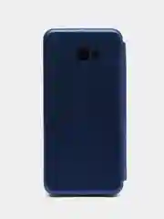 Синий чехол-книжка для Samsung Galaxy J 4 +, Samsung Galaxy J 4 Plus, Самсунг J 4+, экокожа