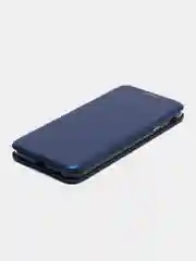 Синий чехол-книжка для Samsung Galaxy J 4 +, Samsung Galaxy J 4 Plus, Самсунг J 4+, экокожа