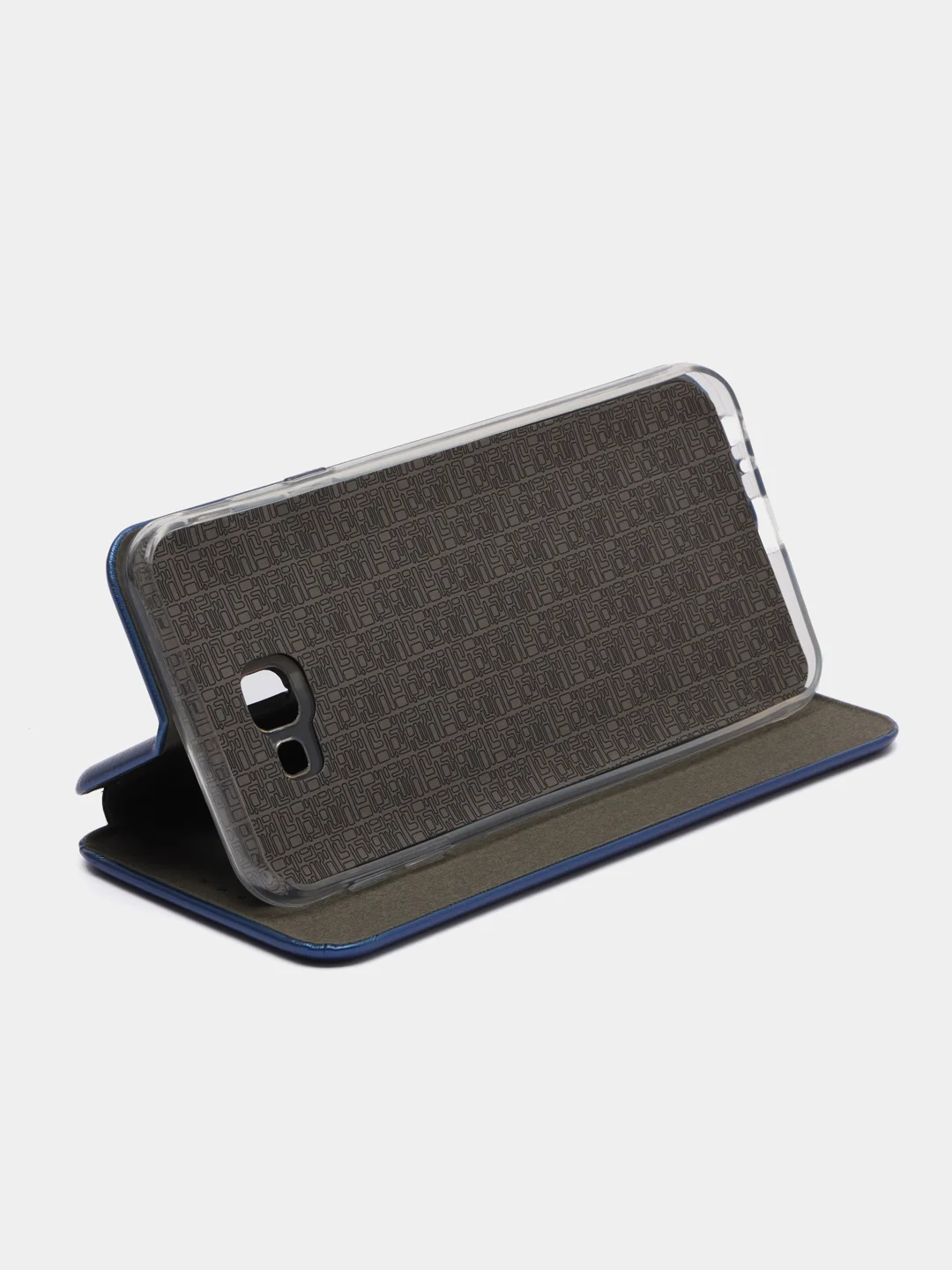Синий чехол-книжка для Samsung Galaxy J 4 +, Samsung Galaxy J 4 Plus, Самсунг J 4+, экокожа